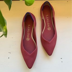 Rothy’s Discontinued *Rare* The Point Copper Flats size 7